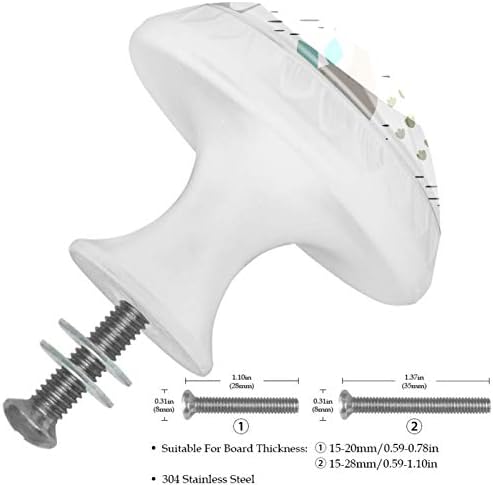 Zore_fine5 botões de armário de cozinha redondo botões decorativos gavetas armários de armário de cômoda puxar alça 4pcs Dinosaur