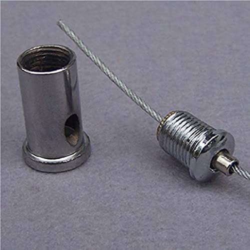 Ochoos 10pcs/lote 1.0-2.5mm aço fixador de arame de aço fixador de aço de cabine de arame de fios de fixação trava de fio para lâmpada