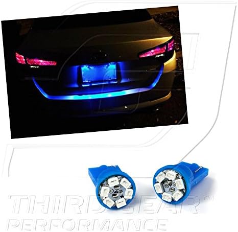 TGP T10 Blue 6 LED SMD Placa de placa Bulbos de lâmpadas 2006-2009 Compatível com Solstício Pontiac