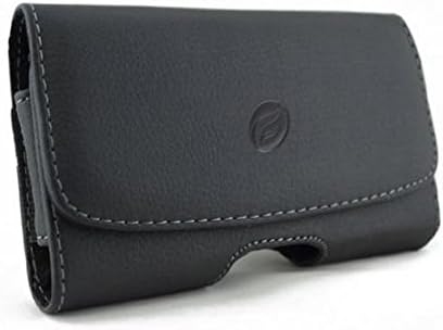 Caixa de couro de clipe de couro laca de capa de couro bolsa Carregar protetor compatível com asus rog telefone - ZenFone 4 -