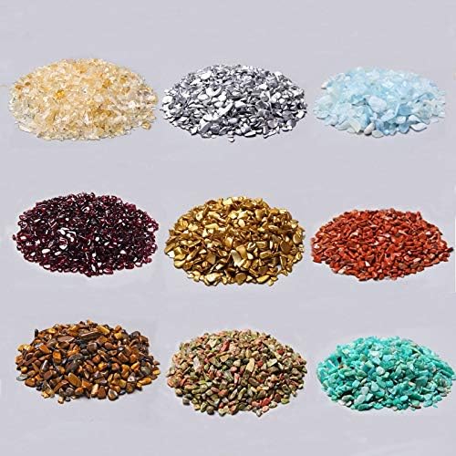 50g 3-4 mm de ouro natural colorido em pó de cristal rocha de cascalho crua gem mineral mineral tanque de tanque de ornamentos