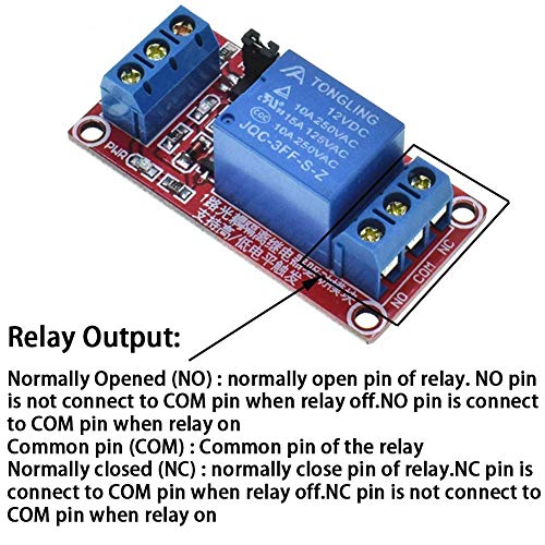 Módulo de relé de 12v de 10pcs com optocupler de expansão de gatilho de alto ou baixo nível para Raspberry Pi Arduino