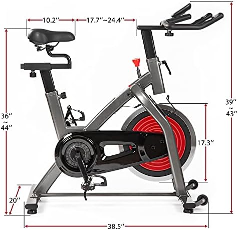 Bicicleta de exercício para academia em casa, bicicleta de bicicleta de ciclismo interior Bicicleta Paticente EXCERRA, guidão e assento