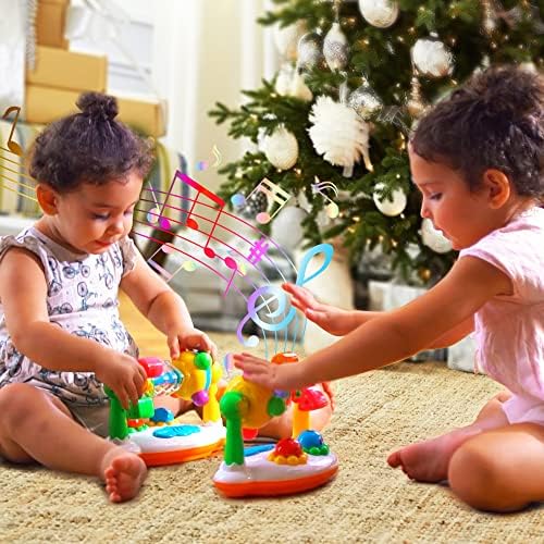 Brinquedos musicais de bebê Odela - Baby aprendendo brinquedos com música de natal e lanternas - brinquedos de bebê