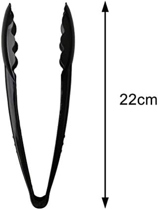 SumaJu 6pcs preto que serve pinças, pinças de plástico Mini torradas dispensáveis ​​pinças de torradas para os aperitivos