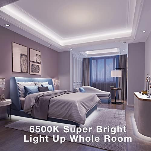 Dalattin White LED Trips Light Lights 50ft Bright Bright 12V Light Light Strip 6500k Daylight White 900 LEDS LUZES PARA