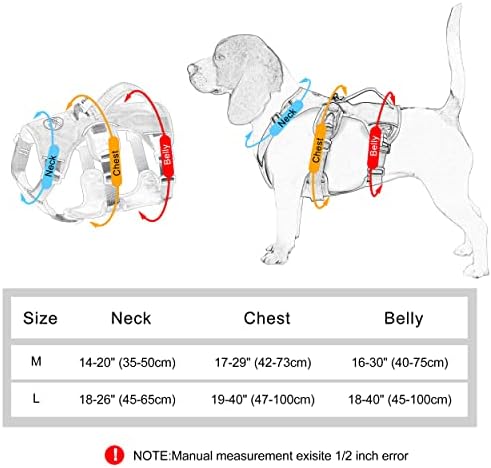 Arnês de prova de escape para cães de escape para cães sem escorregamento de colete de cachorro com alça de elevação para