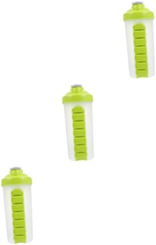 Doitool 3 PCs Shaker Cup Cup portátil Kettle Kettle Viagem Proteína Powder Recipadores de viagens Liquidificador Proteína