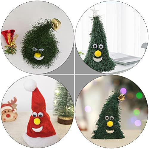 Aboofan 2pcs Árvore de Natal e chapéu Toys elétricos Decores criativos para decoração de casa de Natal