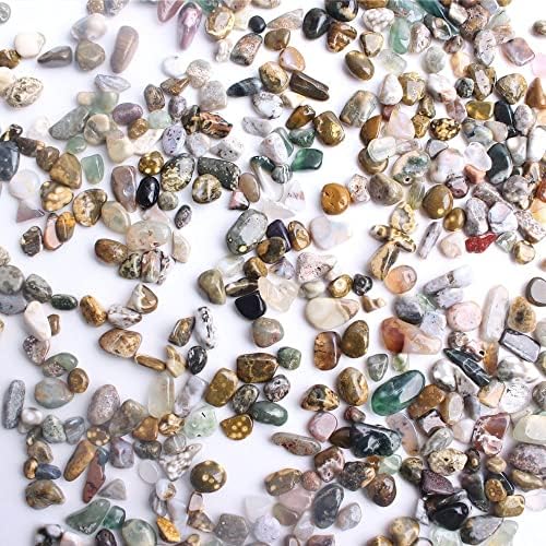 Binnanfang AC216 100G/200G/500G Oceano natural Jasper Cascalho de cristal CHIPS MACADAM E CASCO GEMO DIY DIY CRISTRAS