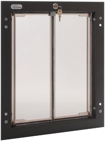 PLEXIDOR DESEMPENHO PETO DE PETO PARA COMOS E CATOS - PORTA DE DOGO DE MONTAGEM DE PORTA com trava e chave - Bronze, tamanhos