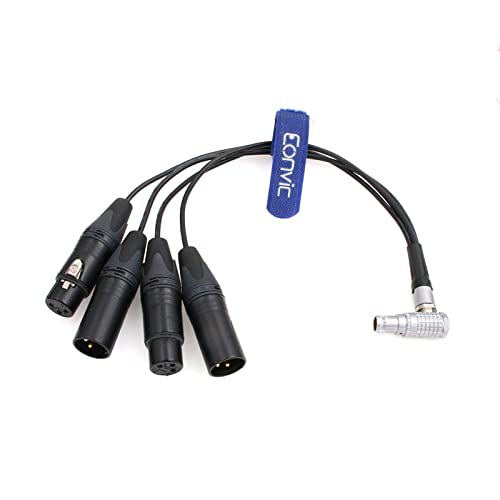 EONVIC 10 pinos a 2x3 pinos XLR Atomos Breakout Audio Input Saut Cable para Shogun Monitor Recorder