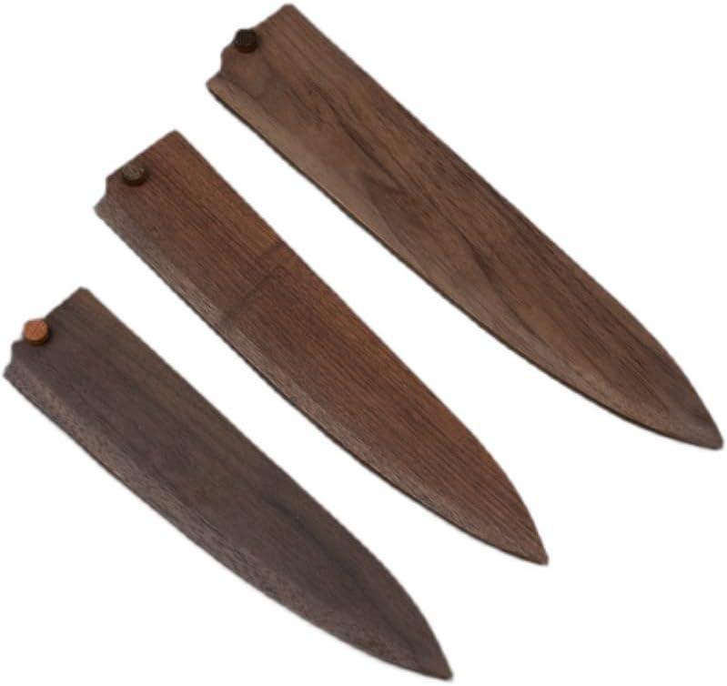 KMZ Kitchen Wooden Saya Capa Blade Protector para Facas Gyuto 210mm 240mm 270mm