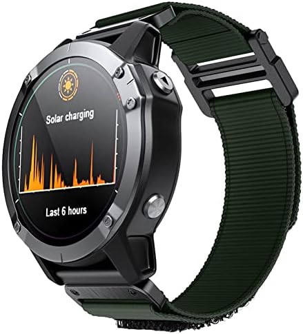 Davno para Garmin Watch Bands Compatível Fenix ​​7x 6x Pro GPS 5x 3HR Descendente Mk1 Mk2 Titanic Velcro Strap 26mm Liberação