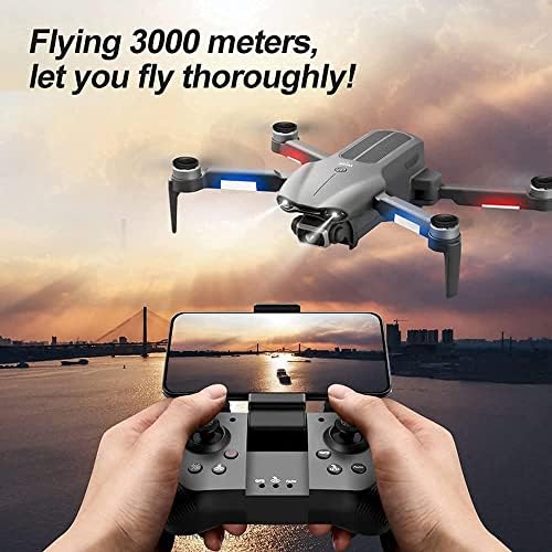 Qiyhbvr drone GPS dobrável com câmera UHD de 6k para adultos, quadcopter com motor sem escova, retorno automático para casa,