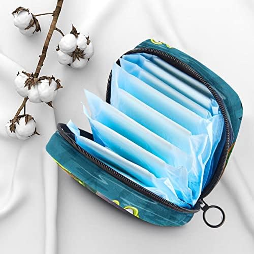 Bolsas sanitárias, um sapo acima de um porta -malas com algas, menstrual, bolsa de enfermagem portador de enfermagem,