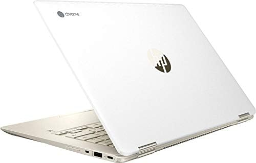 HP 14 2-em-1 Convertible Touchscreen Chromebook em White/Gold Intel Core i3-8130U até 3,4 GHz 8 GB RAM 64 GB EMMC 14 polegada