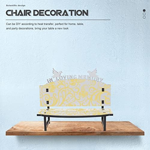 Tofficu 4pcs sublimação decoração de cadeira em branco Sublimação ornamento transferência de calor Cadeira em branco Cadeira em branco