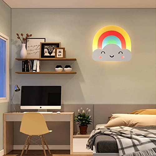 Luminárias de parede de lizviz para quarto de crianças, arandelas de parede de desenhos animados de acrílico requintados para