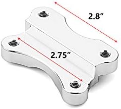 WSAYS CHROME FRONT RISER RISER RELOCATOR SPACER COMPATÍVEL COM COMPAÇÃO HARLEY SOFTAIL 21