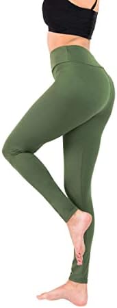 Baihetu High Casé Leggings com bolso interno Super Soft Yoga Pants for Women