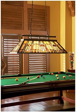 Quoizel TFIK2817VA INGLENOOK TIFFANY BOWL Iluminação pendente, 3 luzes, 300 watts, Valiant Bronze