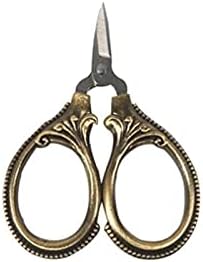 Tesoura de artesanato gooffy 6 cm de bolso retro bolso tesouras cortador de rosca antiga cortador de tesoura vintage bordado