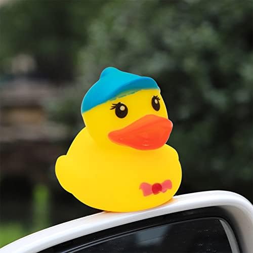 WONUU Colorido Carro Docato Docato Duck Carro Acessórios para Carro Ducks de Borracha Para Docas Decoração Ornamentos de Carro