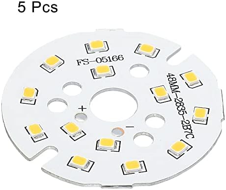 Meccanixity COB LED LEITE PARTIMAIS 7W 120LM 3000-3200K 48mm 21-24VDC Bulbo de economia de energia para a substituição de holofotes